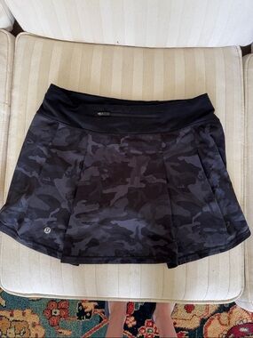 lululemon athletica Black/Camo Athletic Skort